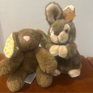 Brown Bunny Stuffed Animals Easter Vintage Fiesta / Animal Adventure